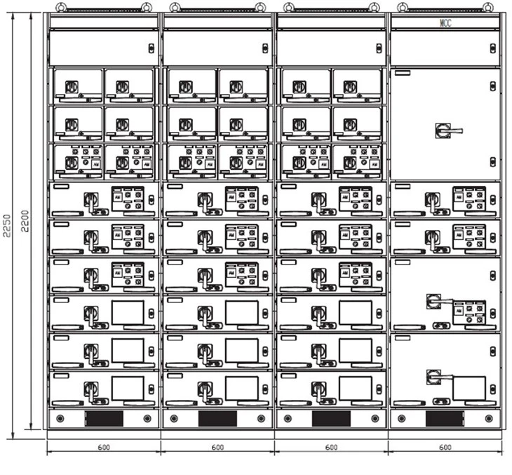 GCS/GCK/MNS IP60 Protection Degree Withdrawable Distribution Box